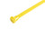 Yellow Reusable Trigger Zip Ties - 10", 50lb Tensile Strength (Pack of 100)