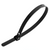 Black Reusable Trigger Zip Ties, 50lb Tensile Strength (Pack of 100)