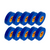 Blue Vinyl Electrical Tape, 3/4in x 66ft - Pack of 10