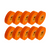 Orange Vinyl Electrical Tape, 3/4in x 66ft - Pack of 10