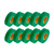 Green Vinyl Electrical Tape, 3/4in x 66ft - Pack of 10