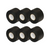 Wide Black Vinyl Electrical Tape, 2in x 66ft - Pack of 6