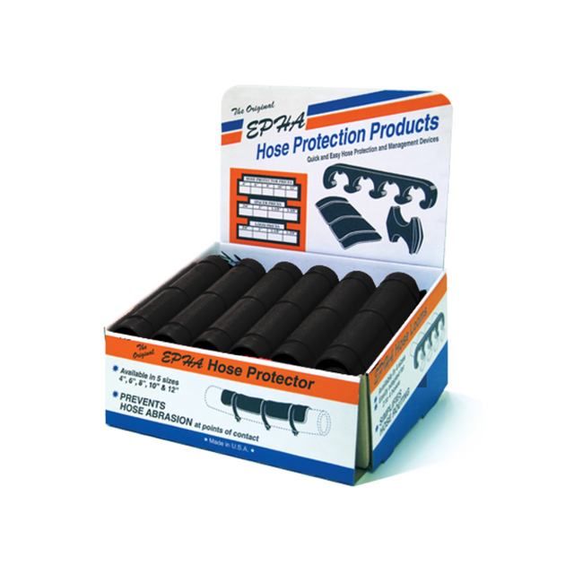 Epha Black Hose Protectors - Counter Display Box w/ Cable Ties