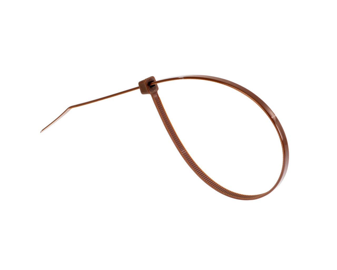 Brown cable ties
