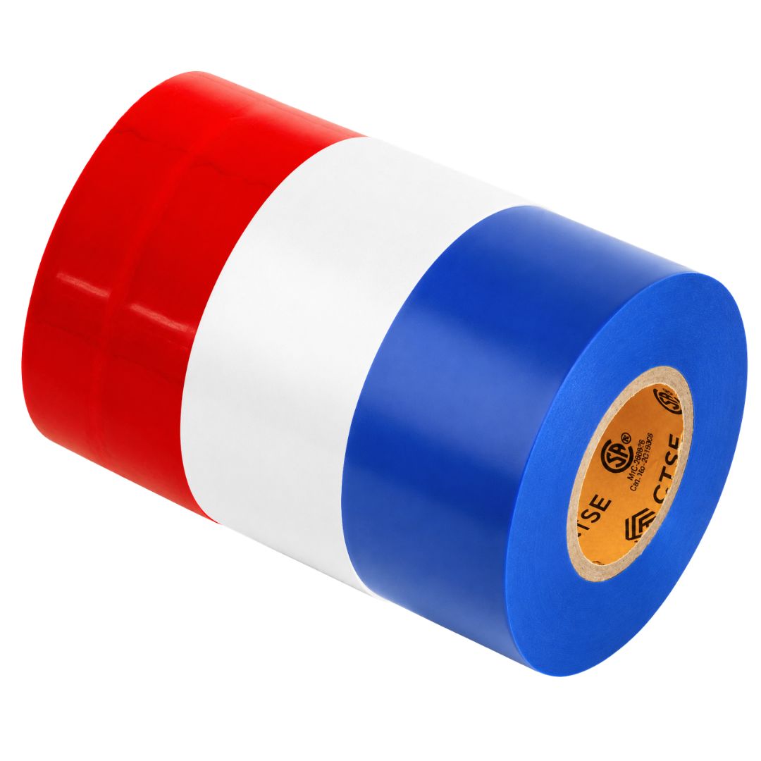 Triple pack of Electrical Tape, Flame Retardent, 2in x 66ft - GTSE