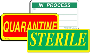 Cleanroom Status Labels