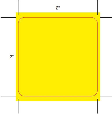 L122TT Blank Paper 2 x 2 Barcode Label - GMP Labeling