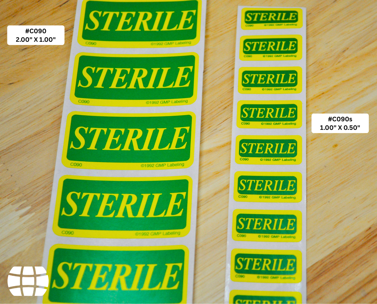 Consticlear Label C090 STERILE Caution Label - GMP Labeling