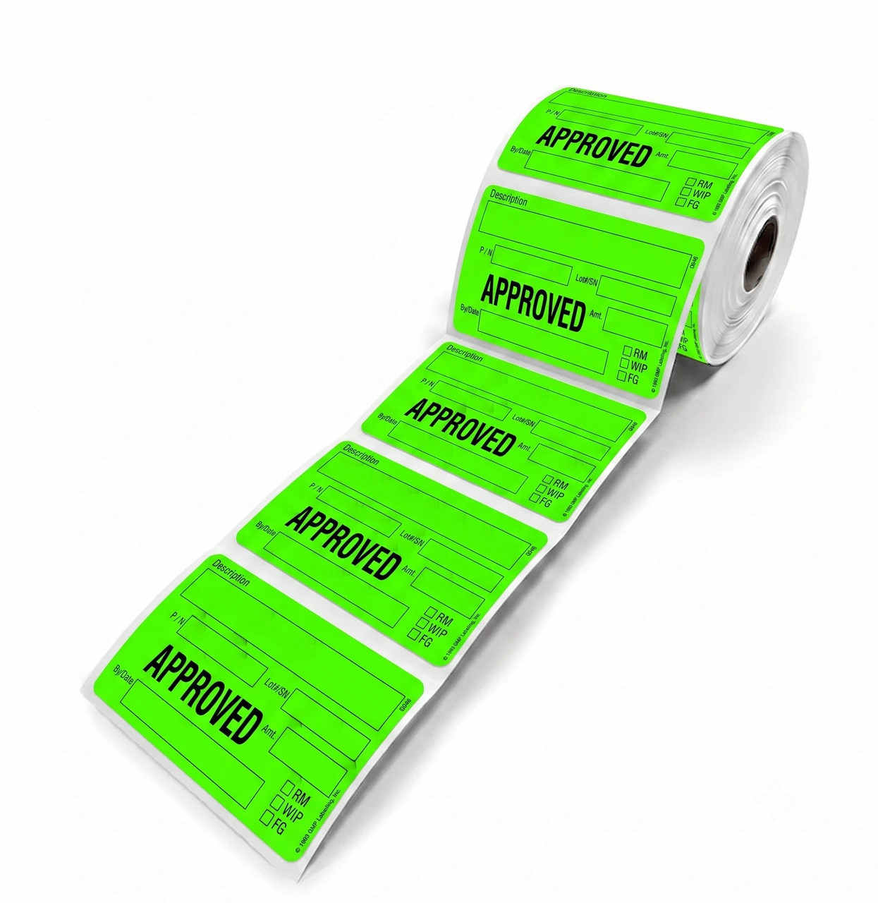 Q046 APPROVED Quality Control Label - GMP Labeling