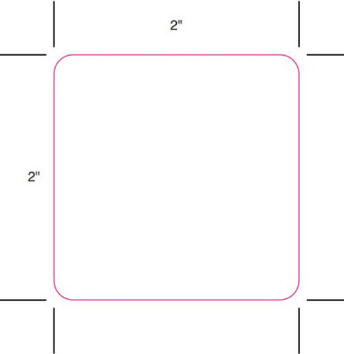 Label # L122TT - blank white paper 2x2 label
