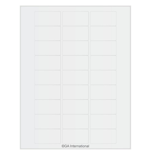 Removable Autoclave Laser Printer Labels - 2" x 1.125"