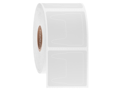 Direct Thermal Cryo Labels for 1.5 ml Microcentrifuge Tubes, 2x Teeth – 1.2″ x 1.2″