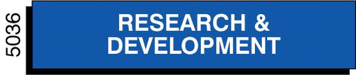Research and Development Sign