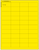 2 inch by 1 inch laser printer label sheet - YELLOW