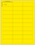 2.5 inch by 1 inch laser printer label sheet - YELLOW