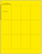 3 inch by 2 inch laser printer label sheet - YELLOW