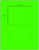 5" x 4" Blank Label Laser Sheet - GREEN FLUORESCENT