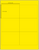 4" x 3" Blank Label Laser Sheet - YELLOW
