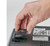 The WiFi adapter easily installs into the open communication port on the ZD621T printer