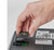 The WiFi adapter easily installs into the open communication port on the ZD421T printer