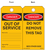 Danger out of Service Tag front and back