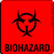 C118 BIOHAZARD Caution Label