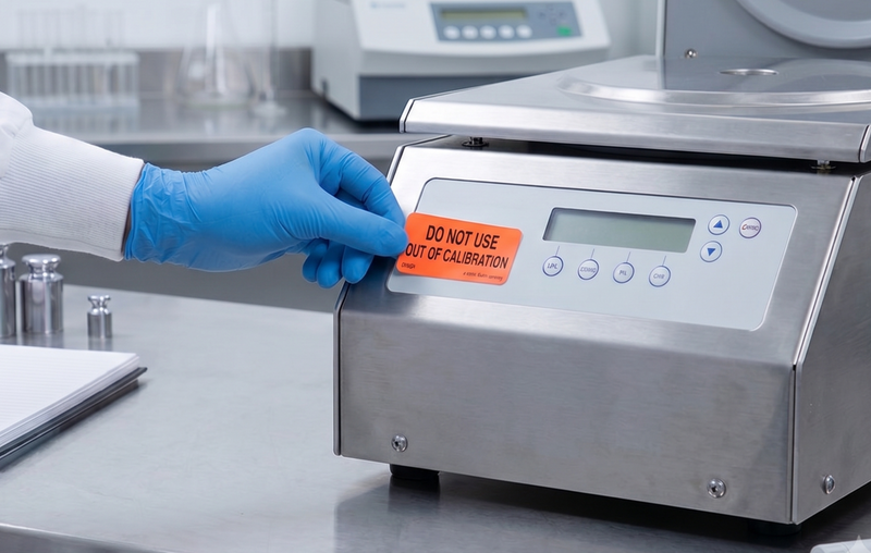 Enhancing Equipment Maintenance with Calibration Status Labeling 