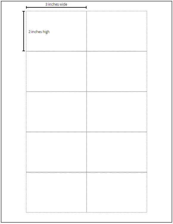 20LP Blank Laser Print Label - 10 UP