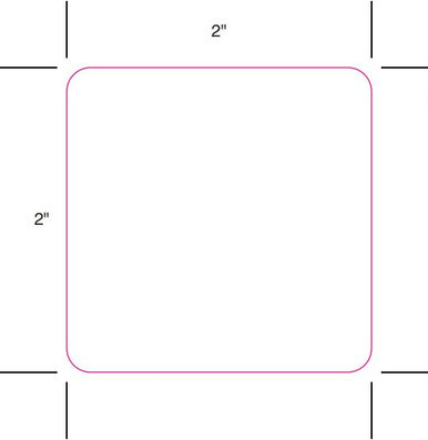 L122TT Blank Paper 2 x 2 Barcode Label