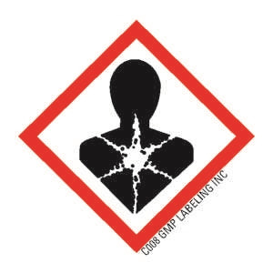 Health Hazard Label - GHS Pictogram Label