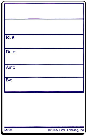 M793 UNIVERSAL - MATERIAL Material Label - GMP Labeling