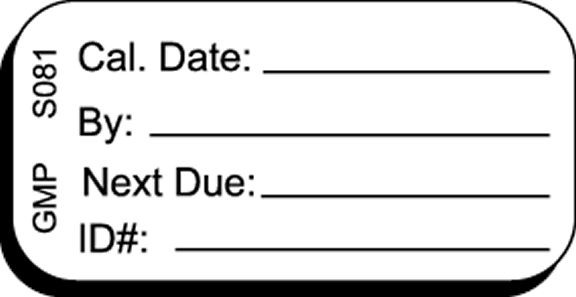 S081 CAL DATE Status Label