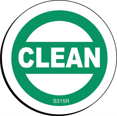 S315R CLEAN Status Label - GMP Labeling