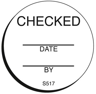 CHECKED Labels – Round Quality Control Checked Stickers