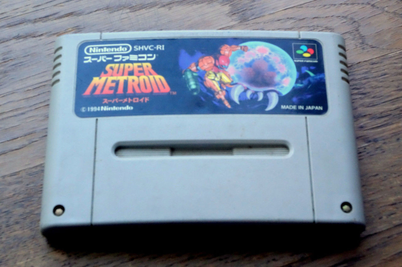 super metroid snes cartridge