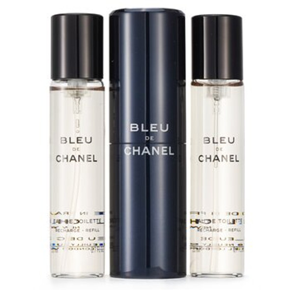 Bleu De Chanel Eau De Toilette Travel Spray &amp; Two Refills