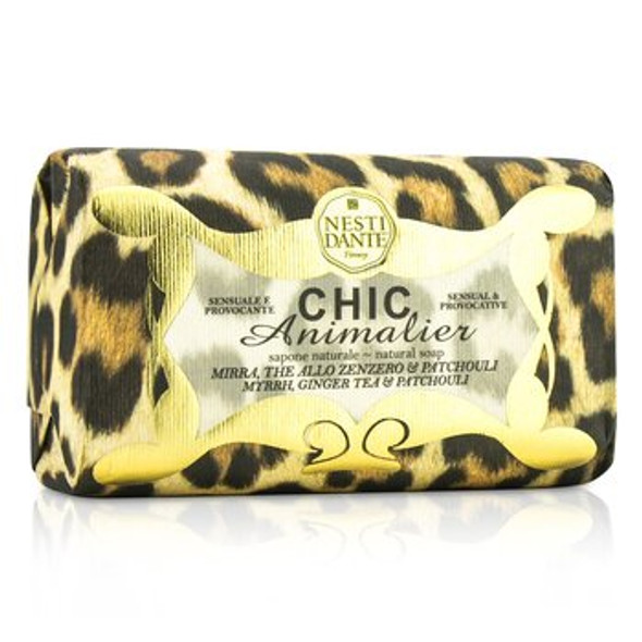 Chic Animalier Natural Soap - Myrrh, Ginger Tea &amp; Patchouli