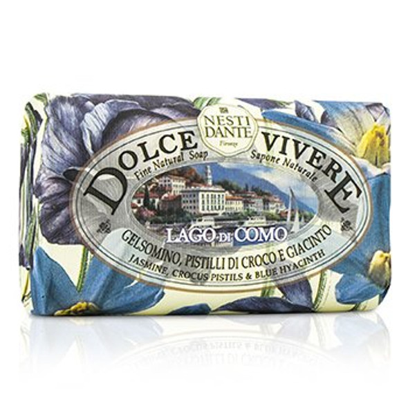 Dolce Vivere Fine Natural Soap - Lago Di Como - Jasmine, Crocus Pistils &amp; Blue Hyacinth