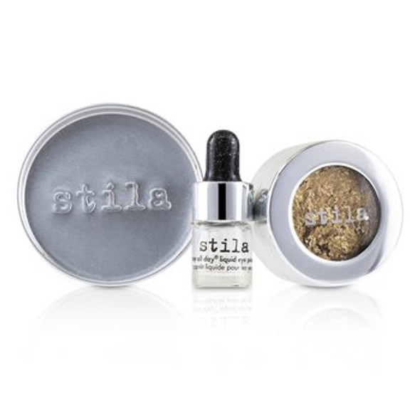 Magnificent Metals Foil Finish Eye Shadow With Mini Stay All Day Liquid Eye Primer - Gilded Gold