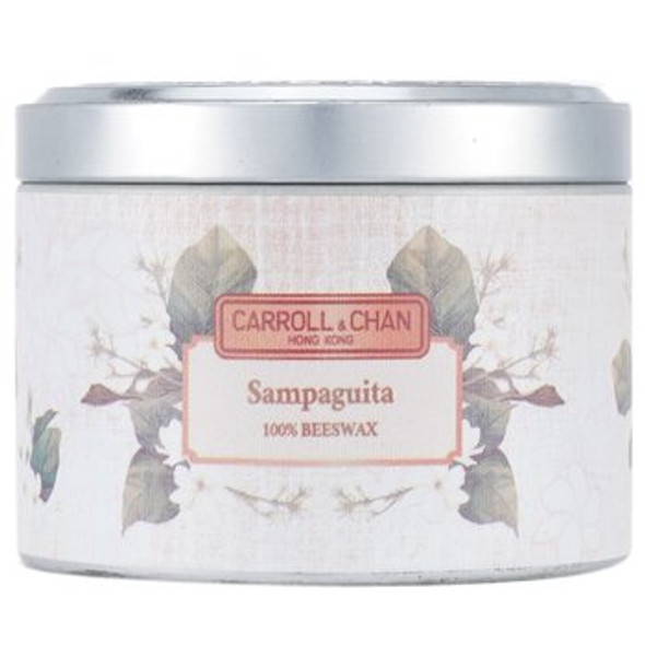 100% Beeswax Tin Candle - Sampaguita