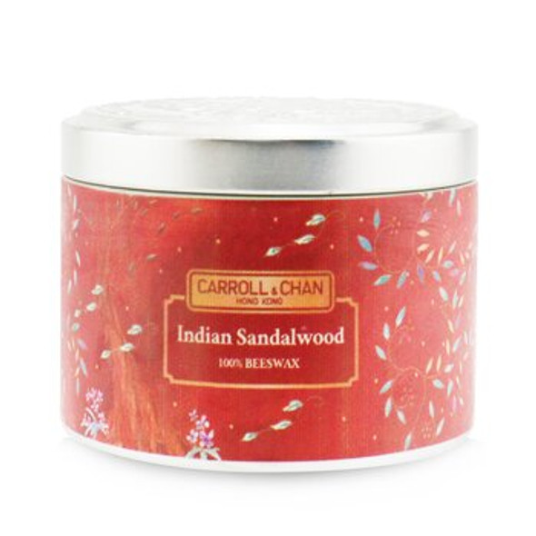 100% Beeswax Tin Candle - Indian Sandalwood
