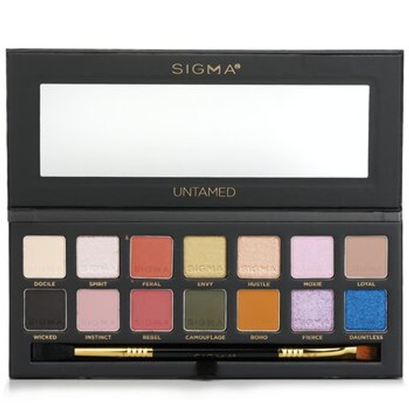 Untamed Eyeshadow Palette With Dual Ended Brush (14x Eyeshadow + 1x Dual Ended Brush)