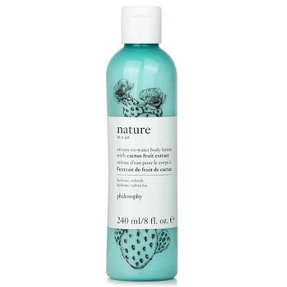 Nature In A Jar Cream-To-Water Body Lotion With Cactus Fruit Extract