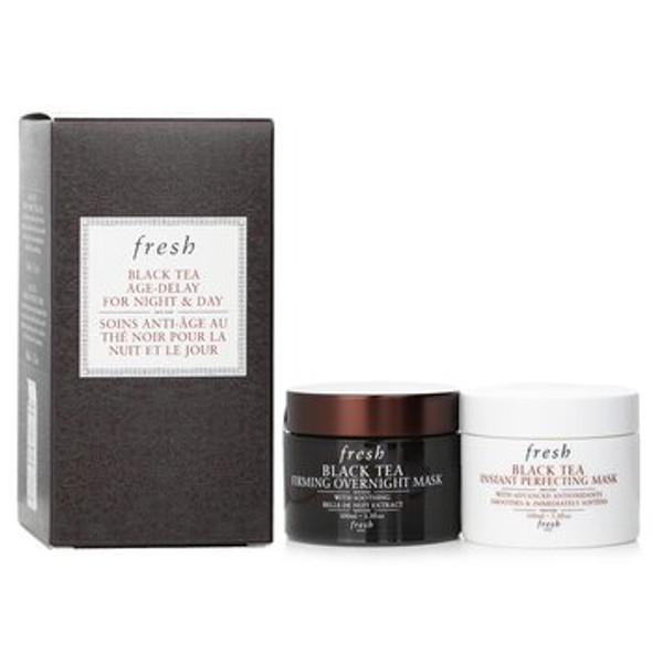 Black Tea Age-Delay For Night &amp; Day Set: Black Tea Instant Perfecting Mask 100ml + Black Tea Firming Overnight Mask 100ml