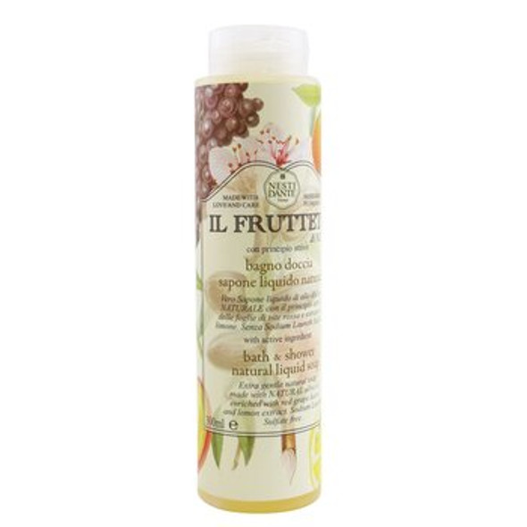 IL Frutteto Bath &amp; Shower Natural Liquid Soap With Red Grape Leaves &amp; Lemon Extract