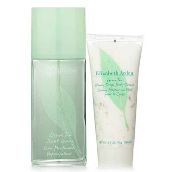 Green Tea Coffret: Eau Parfumee Spray 100ml/3.3oz + Honey Drops Body Cream 100ml/3.3oz