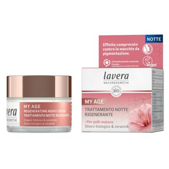 My Age Regenerating Night Cream With Organic Hibiscus &amp; Ceramides - For Mature Skin