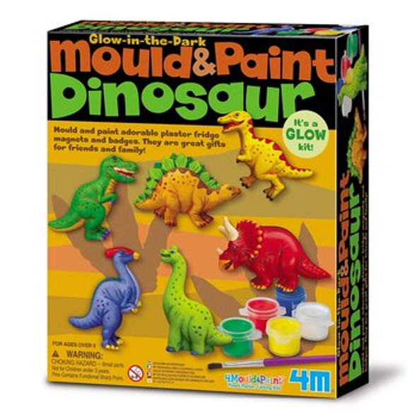 Mould &amp; Paint/Glow-In-The-Dark Dinosaur