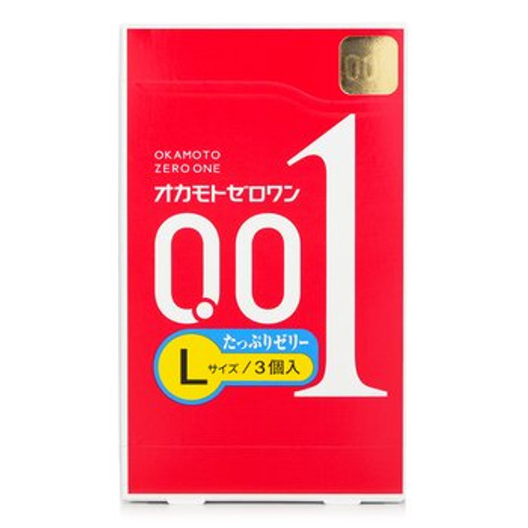 0.01 Ultra Thin Condom (L Size &amp; Rich-Lubricant) 3pcs