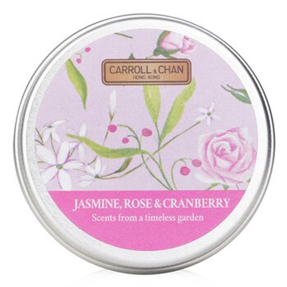 100% Beeswax Mini Tin Candle - # Jasmine, Rose &amp; Cranberry